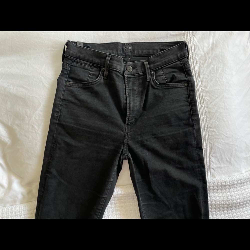 Citizens of Humanity High Rise Black Jeans Size 27